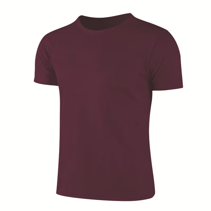 Multicolor Quick Dry Short Sleeve Sport T Shirt Gym Jerseys Fitness Shirt Trainer Running T-Shirt Men'S Breathable Sportswear