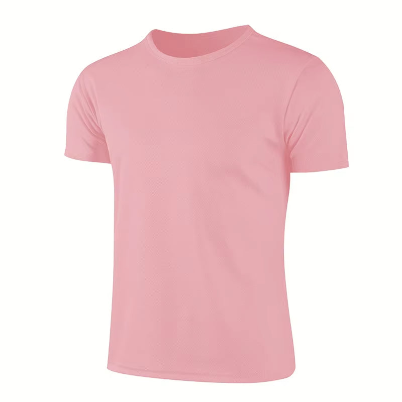 Multicolor Quick Dry Short Sleeve Sport T Shirt Gym Jerseys Fitness Shirt Trainer Running T-Shirt Men'S Breathable Sportswear